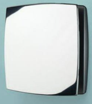 Wall Mounted Bathroom Extractor Fan, Timer & Humidity Sensor   - Chrome