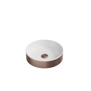 Bathroom Round Counter Top Basin Bowl 360 x 360 x 95mm - Bronze