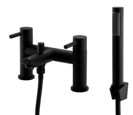 Vares-A Creation Bathroom Bath Shower Mixer Taps - Matt Black