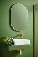 Load image into Gallery viewer, Aubrey LED Mirror Brass 500 × 800mm - Brushed Brass
