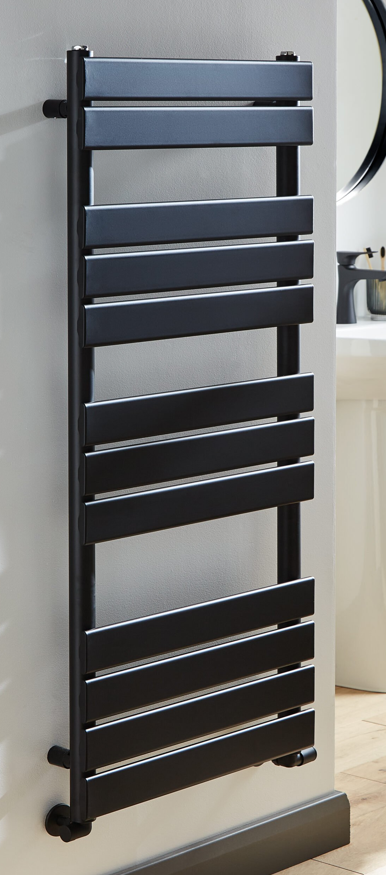 VaresA Endure Designer Bathroom Towel Warmers/Valves 800 x 500mm BTU's 1654 - Black (Copy)