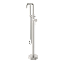 Load image into Gallery viewer, Desire Bathroom Freestanding Knurled Bath Shower Mixer  - Brushed Nickel
