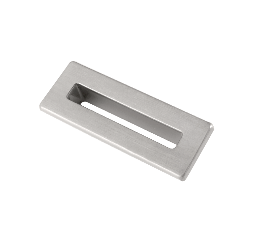Vares-A  Bathroom Basin Overflow Plate - Brushed Nickel