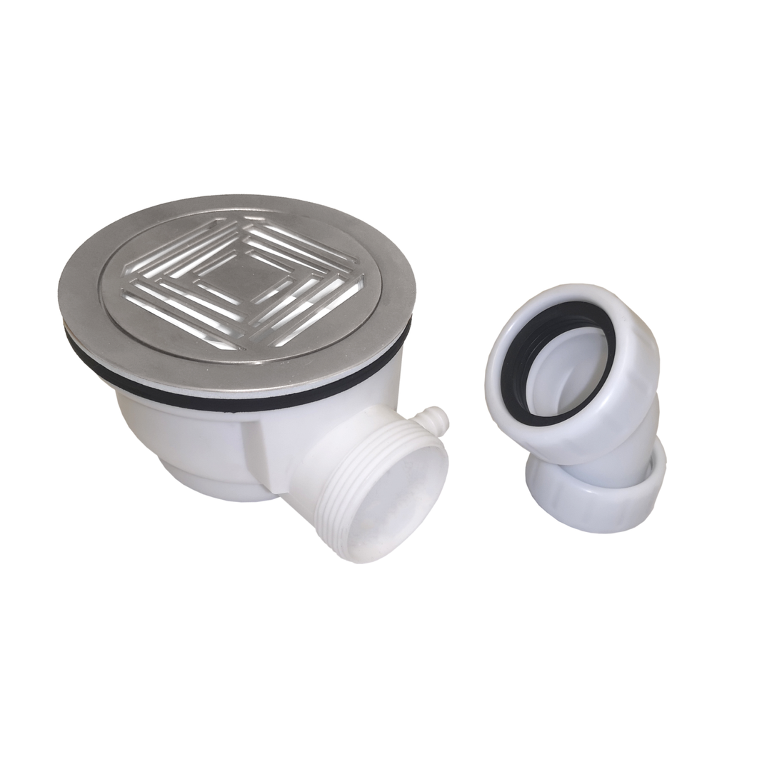 Vares-A  90mm Shower Tray Waste - Brushed Nickel