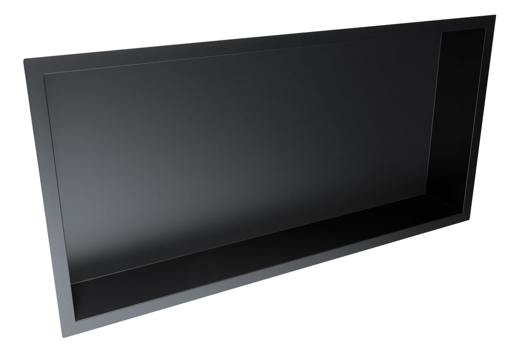 Shower Wall Niche Inset Shower Niche 600 x 300 x 85mm  - Matte Black