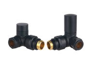 Vares-A Corner Radiator Valves (Pair) - Black
