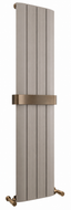 VaresA Taura Designer Bathroom Towel Warmers/Valves 1800 x 375mm BTU's 3835 - Coffee - Bronze Rail