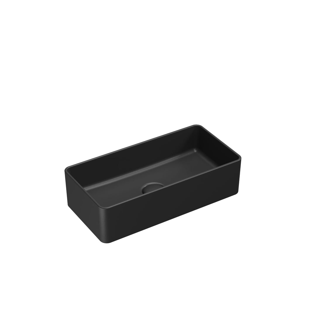 Bathroom Countertop Rectangular Basin Bowl 460 x 230 x 100mm - Black or White