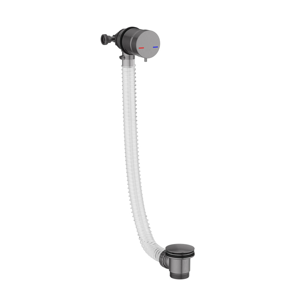 Desire Minimalist Bath Filler and Overflow All in One - Gunmetal