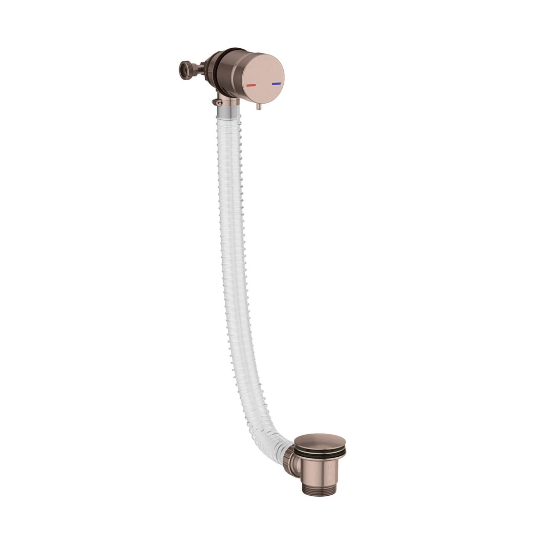 Desire Minimalist Bath Filler and Overflow All in One - Brushed Bronze