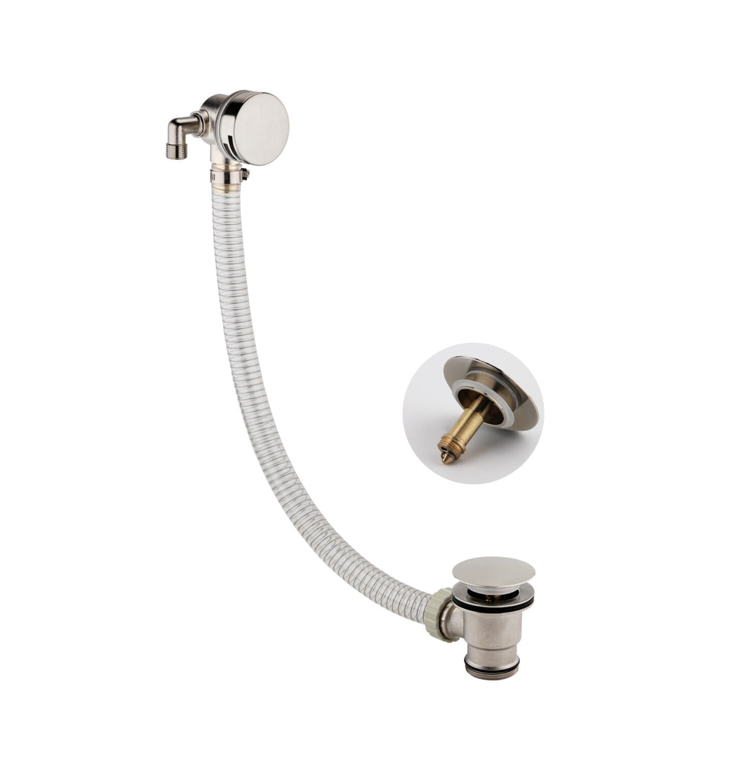 Desire Minimalist Bath Filler and Overflow All in One - Brushed Nickel