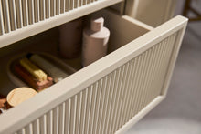 Load image into Gallery viewer, Bota Fluted 600mm 3 Drawer Bathroom Vanity Cabinet, Stone Basin - Beige Stone
