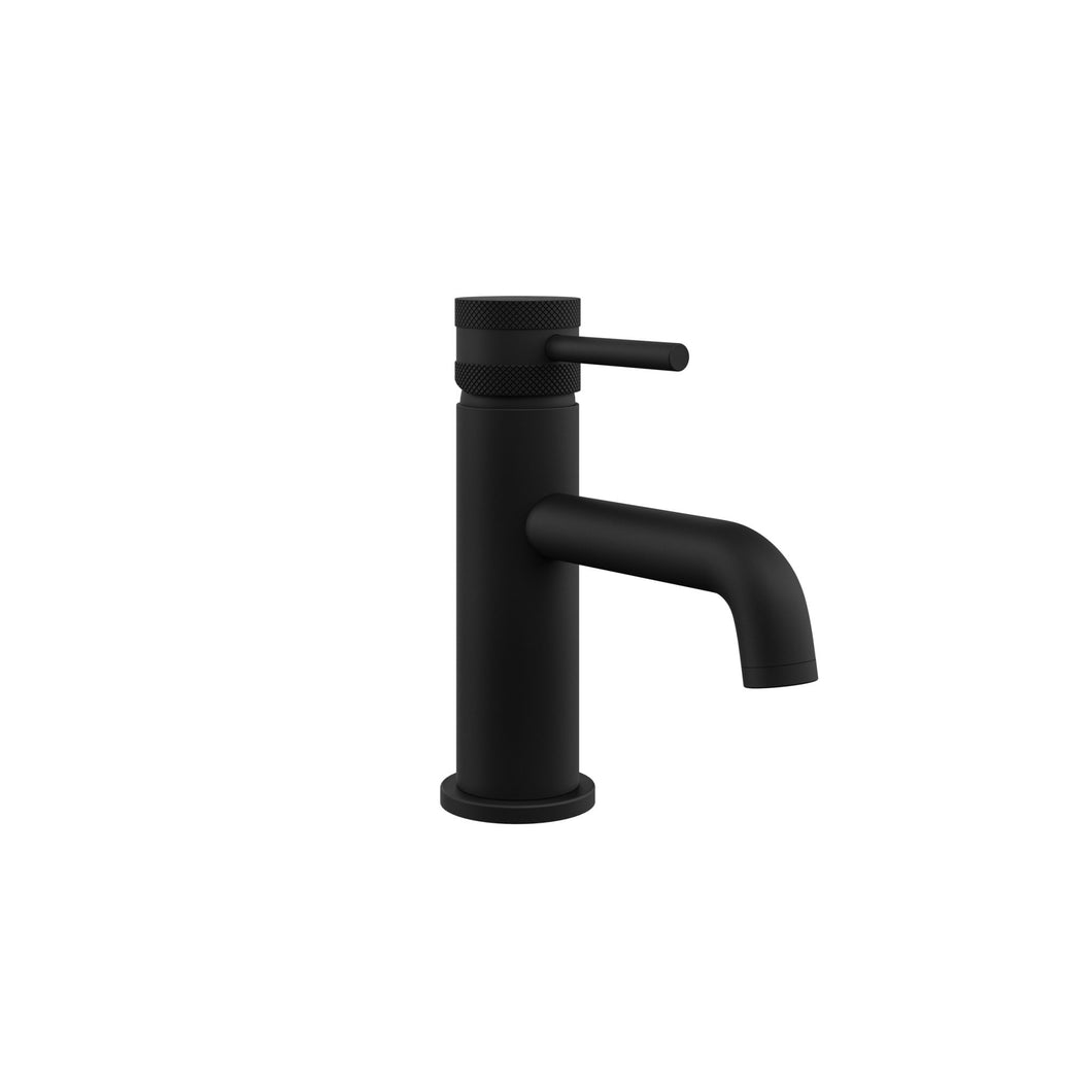 Desire Bathroom Knurled Mono Lever Basin Taps - Black