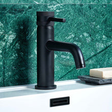 Load image into Gallery viewer, Desire Bathroom Knurled Mono Lever Basin Taps - Black
