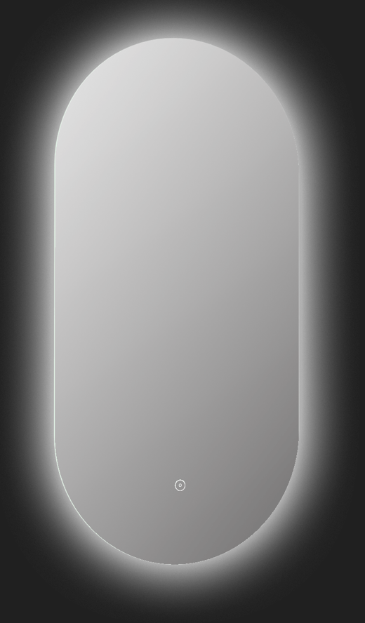 Raffaele Oval LED Mirror  400 × 800mm - Horizontal or Vertical