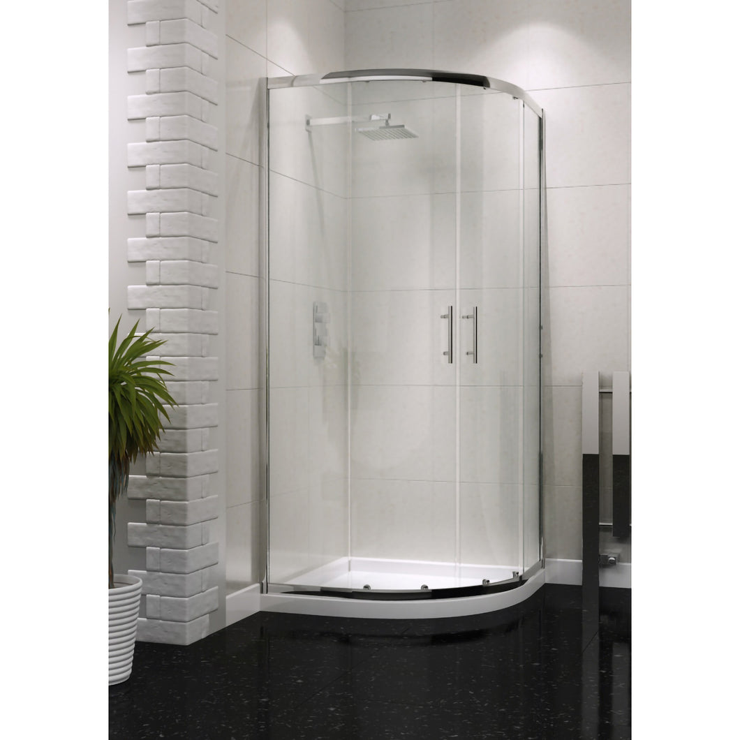 Scudo Glass 900mm Double Door Quadrant Shower Enclosures 6mm