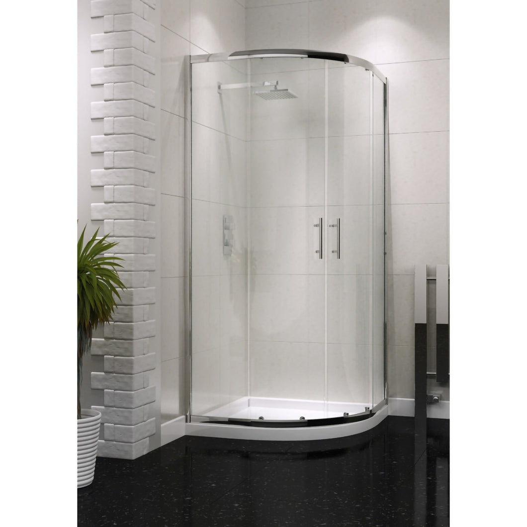 Scudo Glass 800mm Double Door Quadrant Shower Enclosures 6mm