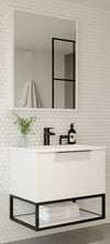 Load image into Gallery viewer, Scudo Ambience 800mm Wall Hung LED Cabinet Vanity, Basin, Mirror, Frame &amp; Tallboy - Matt White
