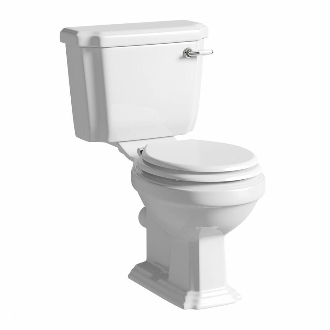 Freshwater Traditional Close Couple Toilet with Soft Close Seat (Open Back)