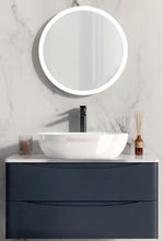 Load image into Gallery viewer, Bella 600 Wall Hung Cabinet with Counter Top &amp; Gloss Bowl. 2 Drawer - Gloss White &amp; Matt Grey
