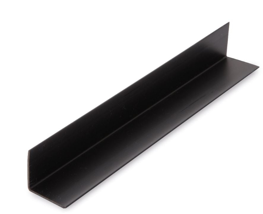 25mm Black External Angle Trim for PVC Shower Wall Panels 2.7m