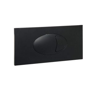 Vares-A Toilet Side/Bottom Feed Concealed Cistern Flush Button Only - 240 x 120mm Black