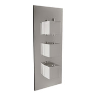 Triple Handle, 2 Outlet Concealed Shower Valve - Chrome