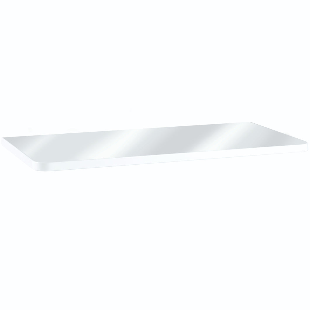 Bella - Contour 900mm Poly Marble Countertop  - 90cm White Gloss