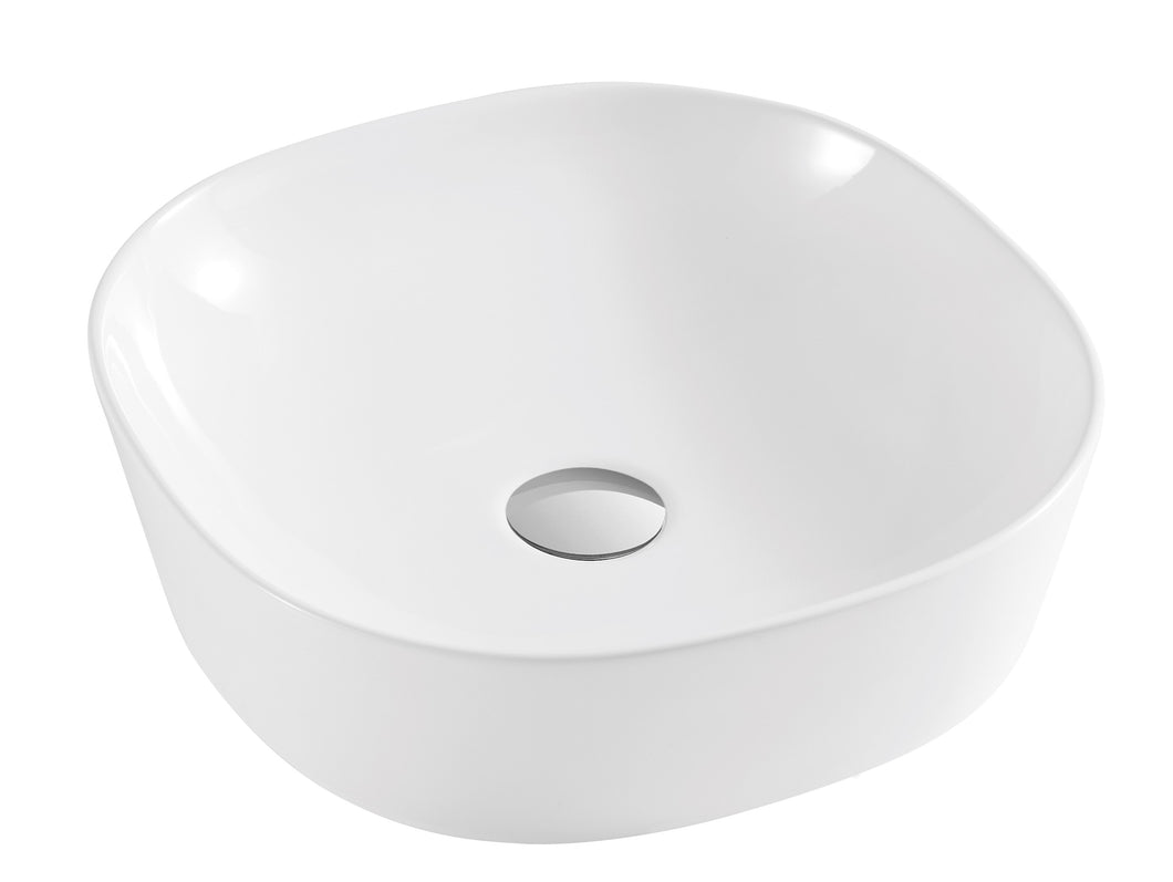 Vares-A Ceramic Bathroom Gloss CounterTop Basin Bowl 400 x 120 x 400mm