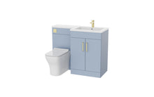Load image into Gallery viewer, Corsica 1100mm L Shape Combination Furniture/Basin Complete Set Bathroom Unit &amp; Basin - Denim Blue  (Left or Right Handed)
