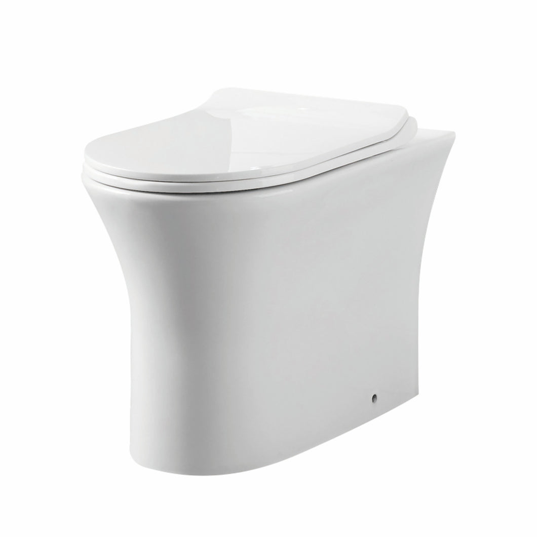 Diea Comfort Height Rimless WC BTW Toilet with Soft Close Seat