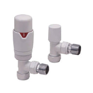 Vares-A - Radiator Designer Valves Heating TRV Angled - White