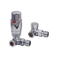 Designer Corner TRV Angled Valves (Pair) - Chrome