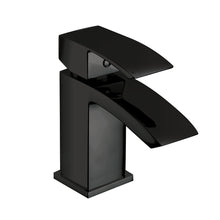 Load image into Gallery viewer, Distro Black Square Bathroom Taps Mono Basin Taps, Bath Filler or Bath Shower Mixer
