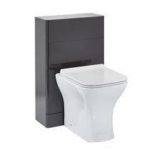 Load image into Gallery viewer, Eve 50cm Bathroom  - WC Toilet Cabinet Unit - Gloss Dark Grey - 500mm
