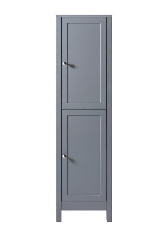 Freshwater 39cm Light Grey Traditional Bathroom Furniture Tall Boy 390mm