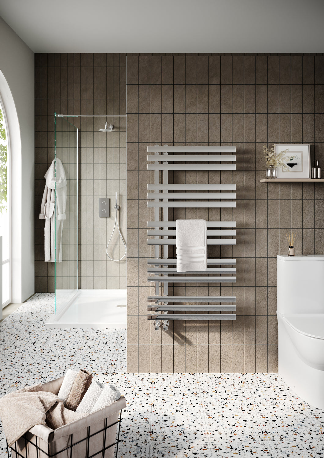 Vares-A Elch Designer Chrome Bathroom Towel Warmers- Various Sizes