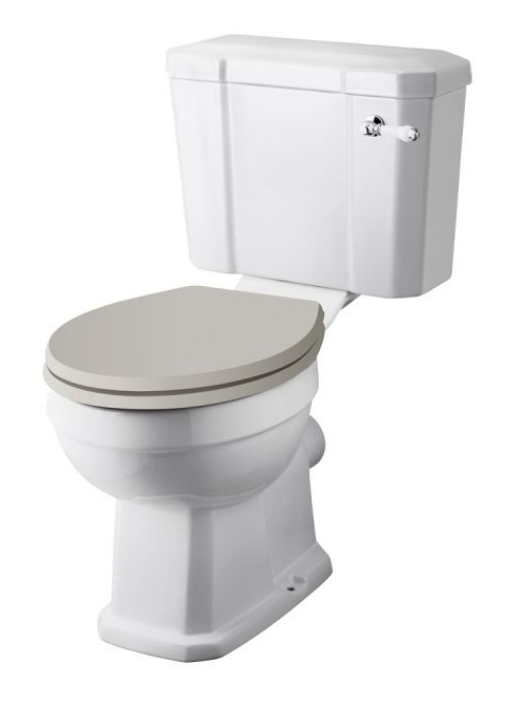 Freshwater Traditional Close Couple Comfort Height Toilet with Soft Close Seat (Open Back)
