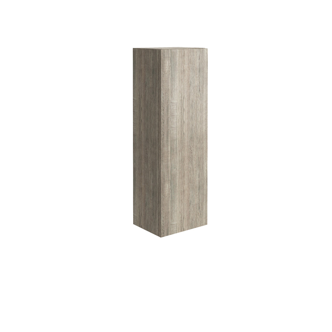 Ambience 300mm Wall Hung Bathroom Tall Boy  - Grey Oak