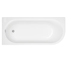 Load image into Gallery viewer, Trojan J Shape Baths 1700 x 750 with Frontal Panel White Acrylic - No Tap Holes
