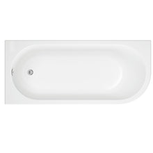 Load image into Gallery viewer, Trojan J Shape Baths 1500 x 750 with Frontal Panel White Acrylic - No Tap Holes
