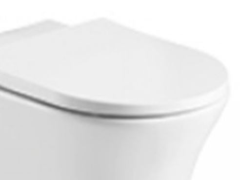 kameo Round Toilet Seat Only - Soft Close Slim