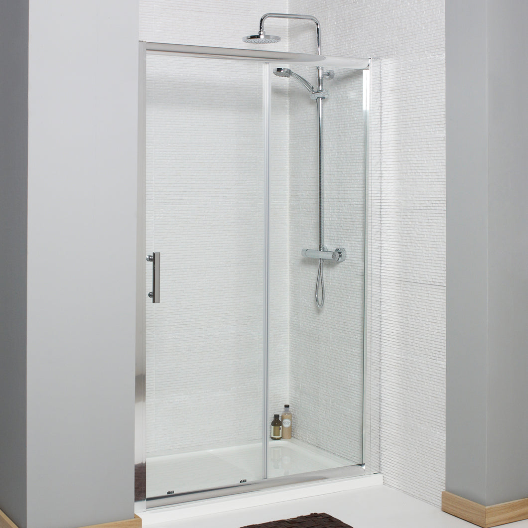 Vares-A 1600mm Sliding Door 6mm Glass Shower Enclosures 1850mm High
