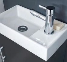 Load image into Gallery viewer, Lanza 400mm Slimline Wall Mounted Vanity &amp; Basin - Anthracite - Optional Black Handle

