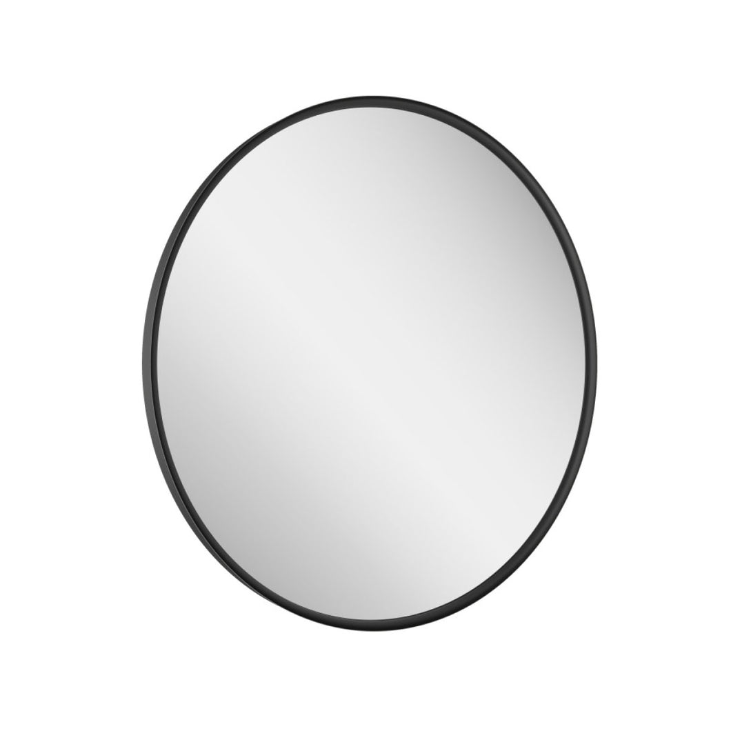 Macie Round LED Bathroom Mirror - Black
