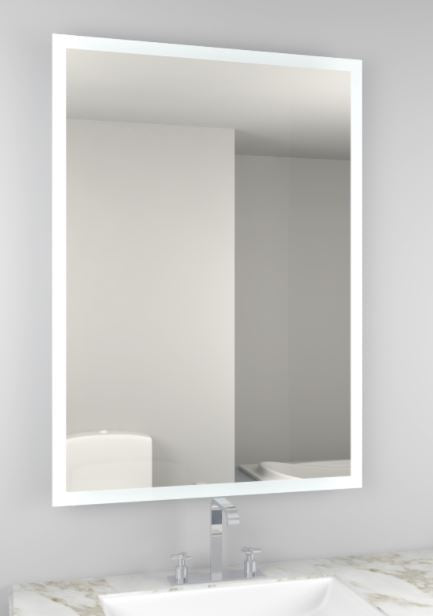 Vares-A  Anton Square Etched LED Mirror 500 x 700mm