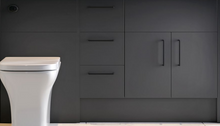 Load image into Gallery viewer, Fitted Furniture White Bathroom Slim 600 Basin Unit - White Gloss, Stone Grey, Light Grey Gloss, Matt Grey
