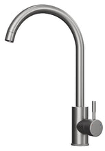 Load image into Gallery viewer, Nad Nickel Single Lever Swan Neck Monobloc Kitchen Sink Taps
