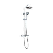 Load image into Gallery viewer, Quadrant Shower Set: Glass 900mm Double Door Quadrant Shower Enclosures 6mm - 900mm Quad Tray - Exposed Shower - Chrome
