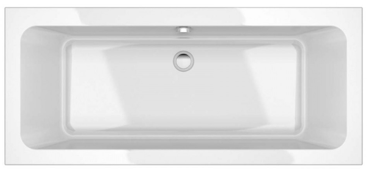 Vares-A - Double End Baths 1800 x 800 White Acrylic - No Tap Holes       (Not Trojan)